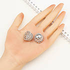 Конус Шапочки для Бусин, Сплав, Колір: Платина, Розмір: 19х23мм, Внутрішній Діаметр 20 мм, Отвір 1~2 мм, 2 шт, фото 2