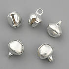 Кулони Дзвіночки, Залізо, Колір: Срібло, Розмір: 12х10х8мм, Отвір 1-2мм, 50 шт, фото 4