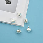 Кулони Дзвіночки, Залізо, Колір: Срібло, Розмір: 12х10х8мм, Отвір 1-2мм, 50 шт, фото 5