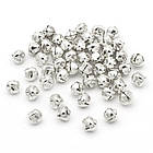 Кулони Дзвіночки, Залізо, Колір: Срібло, Розмір: 12х10х8мм, Отвір 1-2мм, 50 шт, фото 6