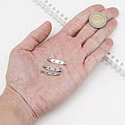 Основа під Брошка, Неіржавка сталь, Булавка, з 2 отворами, Розмір: 25~26x5x6мм, Пін: 0.8мм, 5 шт, фото 2