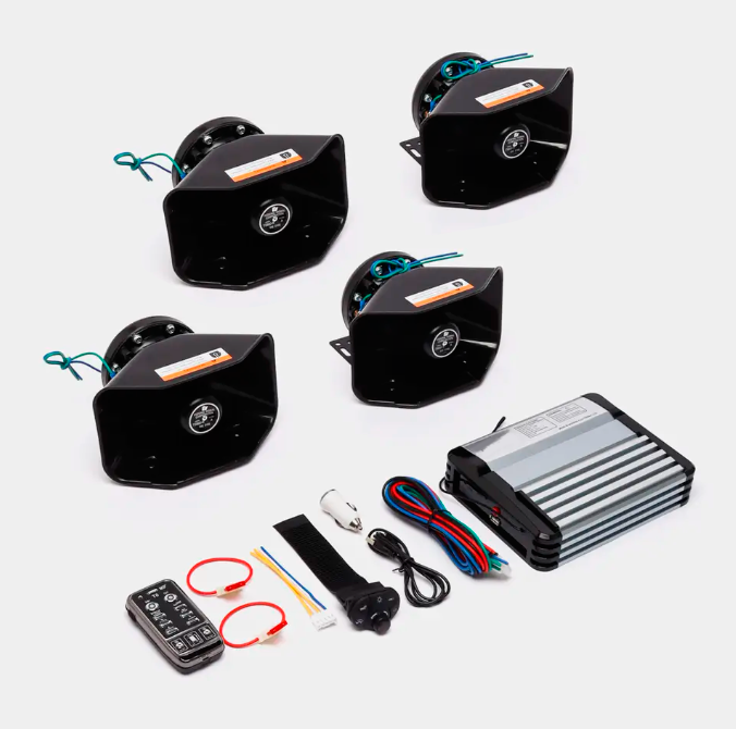 Спецсигнал MD-T8 1200W СГУ з гучномовцем 1200Вт ts-300N з пультом на кермо, фото 1