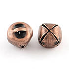 Кулони Дзвіночки, Залізо, Колір: Мідь, Розмір: 10х10х10мм, Отвір 3х1мм, 50 шт, фото 5