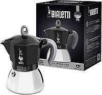Гейзерна Кавоварка Bialetti Moka Induction на 6 Чашок (280 мл). Черная для Индукции