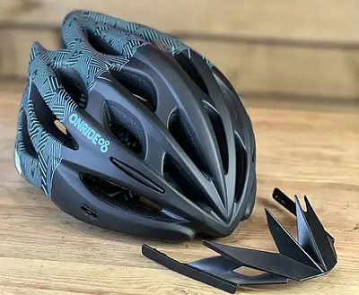 Шолом для велосипеда ONRIDE Mount чорний/синій L (58-61 см)
