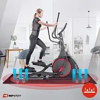 Орбітрек електромагнітний Hop-Sport HS-300CF Spectre з телеметричним поясом + мат під тренажер