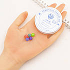 Набір Акрилові бусини Желе Круглі Гранні, Мікс, 8 мм, отвір 1.5 мм, приблизно 400 шт./пач, 1 набор, фото 3