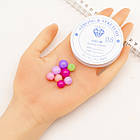 Набір Акрилові бусини Желе Круглі, Мікс, 6-12 мм, отвір 1.5-2 мм, 100 г/пач, 1 набор, фото 2