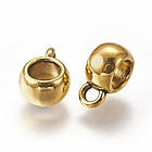 Бейл зі Сплава, Рондель, Колір: Античне Золото, Розмір: 8х5мм, Внутрішній Діаметр 5 мм, Отвір 2 мм, 20 шт, фото 6