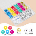 Набір Бусини та фурнітура для Браслетів і прикрас у Контейнері, приблизно 1200 шт./набір, 1 набор, фото 3