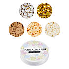 Набір Бусини та фурнітура для Браслетів і прикрас у Контейнері, приблизно 1000 шт./набір, 1 набор, фото 2