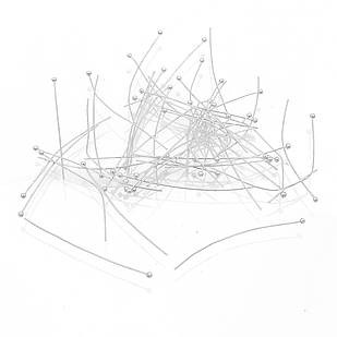 Піни з Шариком, Латунь, Колір: Срібло, Розмір: 45х0.5мм, Кулька 1.5мм, (50 шт.)