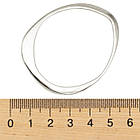 Конектор Овал, Сплав, Колір: Платина, Розмір: 62х48х2мм, Отвір 53х43мм, 2 шт, фото 3