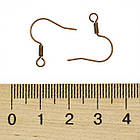 Швензи Гачок, Латунь, Колір: Мідь, Розмір: 17мм, 50 шт, фото 3