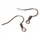 Швензи Гачок, Латунь, Колір: Мідь, Розмір: 17мм, 50 шт, фото 4