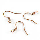 Швензи Гачок, Латунь, Колір: Мідь, Розмір: 17мм, 50 шт, фото 5