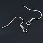 Швензи Гачок, Латунь, Колір: Платина, Розмір: 17мм, 50 шт, фото 2