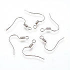 Швензи Гачок, Латунь, Колір: Платина, Розмір: 17мм, 50 шт, фото 5