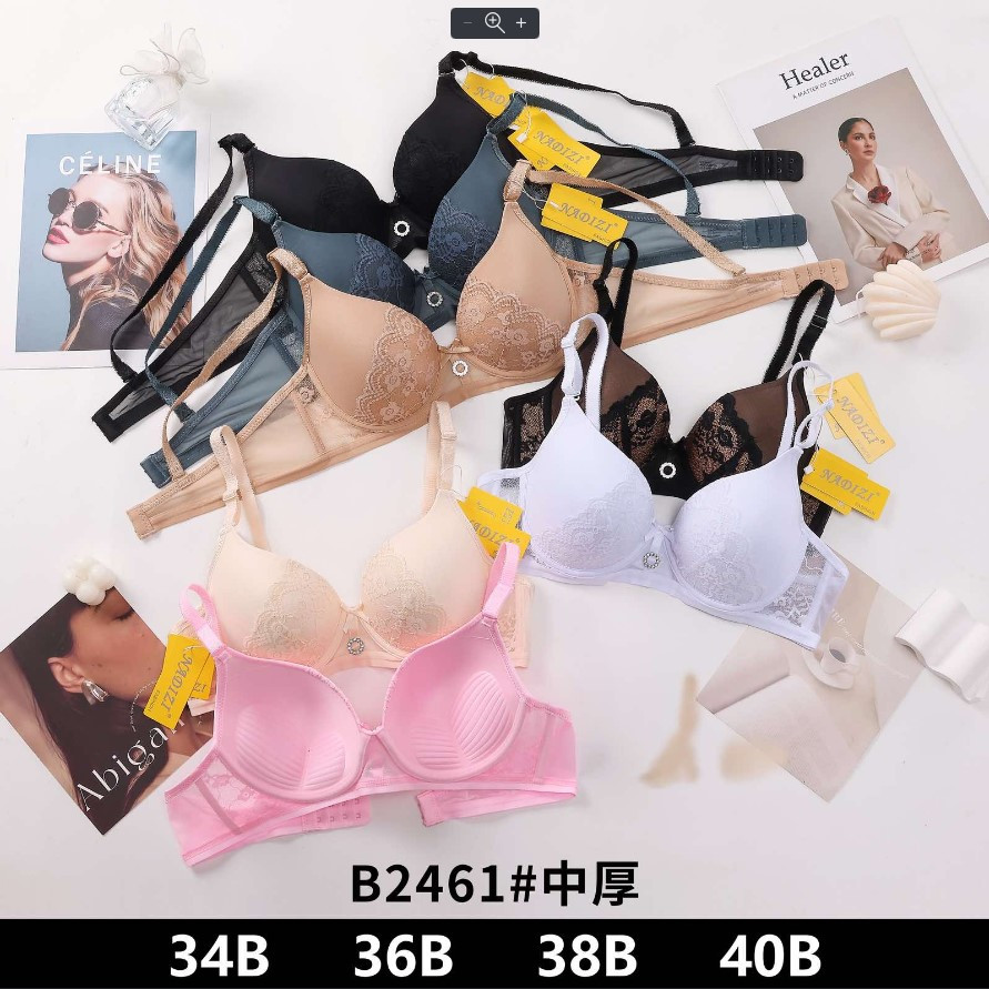 Бюстгальтер Nadizi брош та бантик чашка B Чорний, фото 1