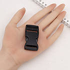 Застібка Фастекс, Пластик, Колір: Чорний, Розмір: 65x32x12 мм, Отвір 4х25мм, 5 шт, фото 2