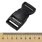 Застібка Фастекс, Пластик, Колір: Чорний, Розмір: 65x32x12 мм, Отвір 4х25мм, 5 шт, фото 3