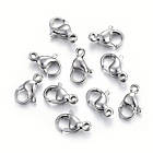 Застібка Карабін-Лобстер, Неіржавка сталь, Розмір: 11х7х3.5мм, Отвір 1,4 мм, 10 шт, фото 2