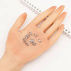 Застібка Карабін-Лобстер, Неіржавка сталь, Розмір: 11х7х3.5мм, Отвір 1,4 мм, 10 шт, фото 5