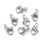 Застібка Карабін-Лобстер, Неіржавка сталь, Розмір: 11х7х3.5мм, Отвір 1,4 мм, 10 шт, фото 6