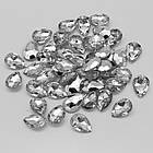 Акрилові стрази — Кабошони, Рівноли, Крапля, Грані, Колір: Безбарвний, Розмір: 14х10х4мм, 50 шт, фото 3