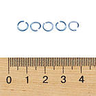 Колечки одинарні, Алюміній, Колір: Бузковий, Розмір: 6x0.8мм, Внутрішній Діаметр 5 мм, приблизно 860 шт./20г, фото 4