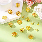 Основа для Значка з Платформою та кріпленням, Цинга-Метелик, Діаметром 4,5 мм, Кріпленням 12 мм, (20 шт.), фото 4