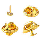 Основа для Значка з Платформою та кріпленням, Цинга-Метелик, Діаметром 4,5 мм, Кріпленням 12 мм, (20 шт.), фото 6