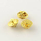 Основа для Значка з Платформою та кріпленням, Цинга-Метелик, Діаметром 4,5 мм, Кріпленням 12 мм, (20 шт.), фото 8