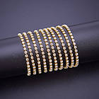 Ланцюг зі стразами Латунь, у Котушках по 9 м, Без Покриття, Колір Страз: Кристал, Ширина 2.6 мм, 1 катушка, фото 2