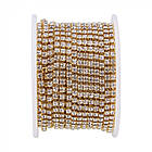 Ланцюг зі стразами Латунь, у Котушках по 9 м, Без Покриття, Колір Страз: Кристал, Ширина 2.6 мм, 1 катушка, фото 6