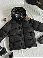 Пуховик Burberry Мужской Зимний Теплый Стильный Черный Длинный Модная Куртка Верхняя Одежда Пуховик Жилет Оверсайз