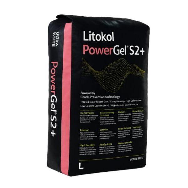 Еластичний триполімерний гель проти розтріскування Litokol PowerGel S2+ білий 20 кг, фото 1