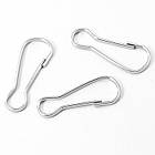 Замочок для Брелків і Ключів, Залізо, Платина, 31х9х1мм, 50 шт/уп, фото 4