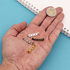 Основа під Брошку, Залізна, Булавка, з 3 отворами, Мікс, 27x5x7мм, Отвір 1.5мм, Пін: 0.5мм, (50 шт), фото 3