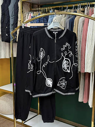 Шикарний жіночий костюм, тканина "Трикотаж" 52/54, 56/58 розмір 52/54, фото 1