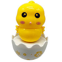 Дитяча неваляшка "Курча" 657-55(Yellow) 7,5 см, брязкальце