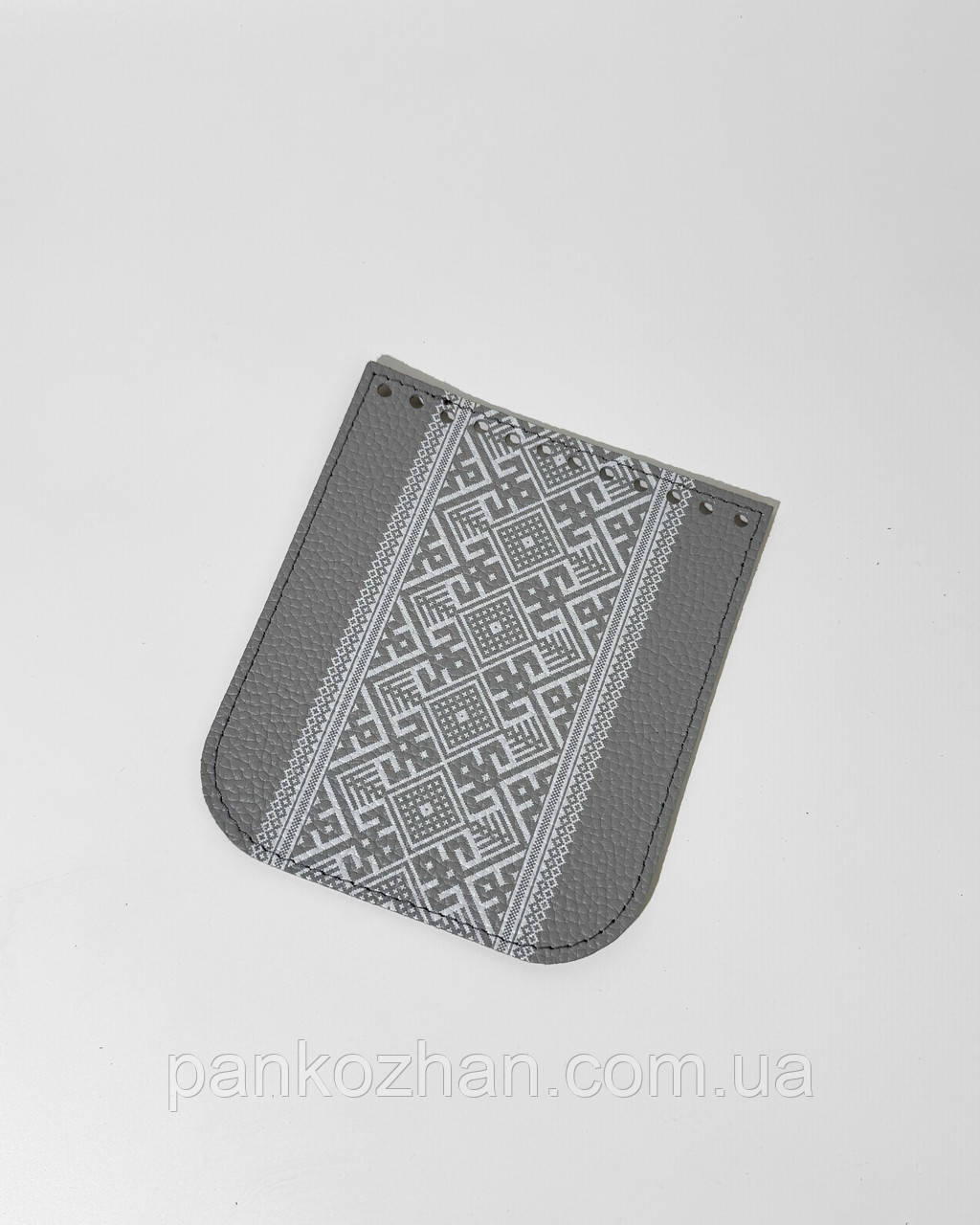 Клапан для сумки міні з принтом,15х13 см, натуральна шкіра, фото 1