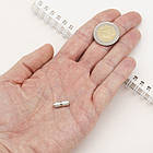 Срібло 925 Родоване Застібка Вінтова Колонка, 15х5мм, 1 шт, фото 2