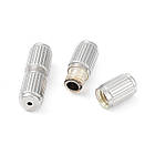 Срібло 925 Родоване Застібка Вінтова Колонка, 15х5мм, 1 шт, фото 5