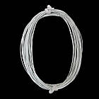 Канатель Жорстка, Колір: Срібло, Діаметр 1.25 мм, відрізки не менш ніж 20 см, приблизно 18 м/100г, фото 2