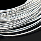 Канатель Жорстка, Колір: Срібло, Діаметр 1.25 мм, відрізки не менш ніж 20 см, приблизно 18 м/100г, фото 3