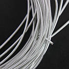 Канатель Жорстка, Колір: Срібло, Діаметр 1.25 мм, відрізки не менш ніж 20 см, приблизно 18 м/100г, фото 5