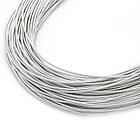 Канатель Жорстка, Колір: Срібло, Діаметр 1.25 мм, відрізки не менш ніж 20 см, приблизно 18 м/100г, фото 7