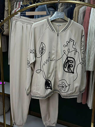 Шикарний жіночий костюм, тканина "Трикотаж" 52/54, 56/58 розмір 52/54, фото 1