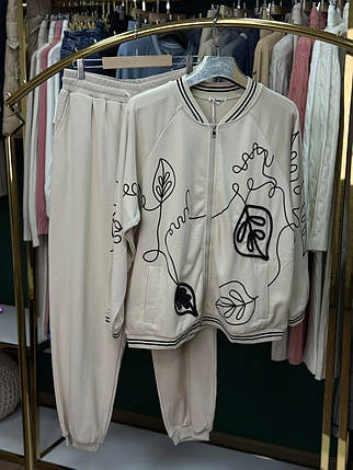 Шикарний жіночий костюм, тканина "Трикотаж" 52/54, 56/58 розмір 52/54, фото 3